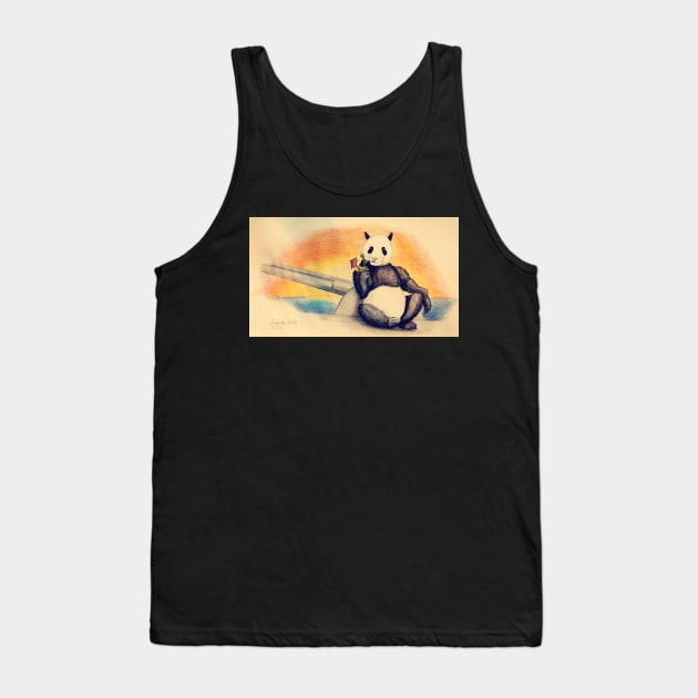 panda Tank Top by chequer